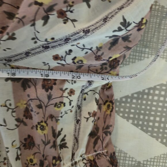 FREE PEOPLE Vintage Lover Cotton Top Medium Womens Tunic Floral Boho Peasant NEW - Picture 12 of 13